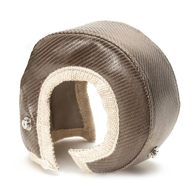 DEI Gen-3 Turbo Shield T4 titanium turbo blanket shield, heat-resistant material for turbocharger protection and performance.