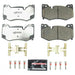 PowerStop Z26 Extreme Street brake pads for 2020 Chevrolet Corvette front performance brake pads with hardware.