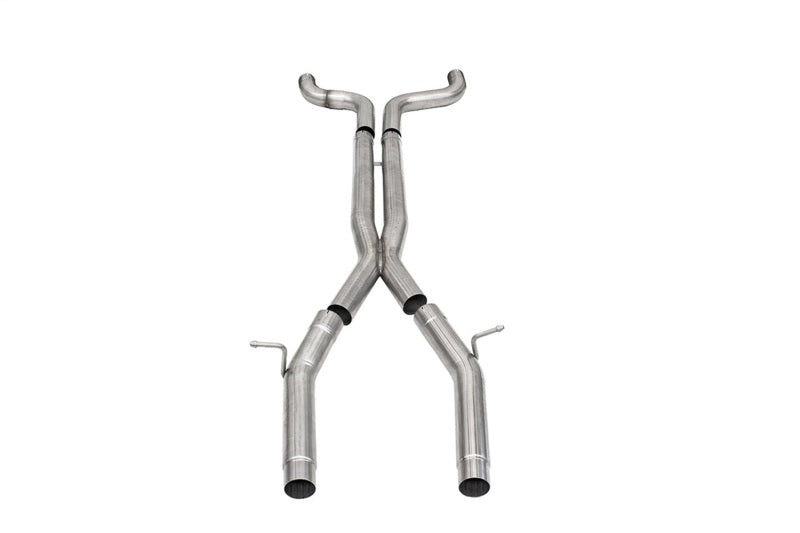 Corvette Corsa Performance X-Pipe for Chevrolet Camaro SS 6.2L V8 2016-2024, showing the stainless steel pipe with branding.