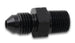 Vibrant BSPT adapter fitting, -6 AN to 1/4 inch -19, showing detailed metal fitting with threading for automotive or hydraulic use.