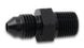 Vibrant BSPT adapter fitting, -6 AN to 1/4 inch -19, showing detailed metal fitting with threading for automotive or hydraulic use.