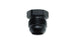 Vibrant Flare Plugs Size -20 AN, automotive fittings in black with vibrant red accents, suitable for high-performance applications.