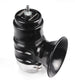 Turbosmart Universal Bubba Sonic BOV blow-off valve installed on a vehicle, showcasing its sleek black design and compact size.