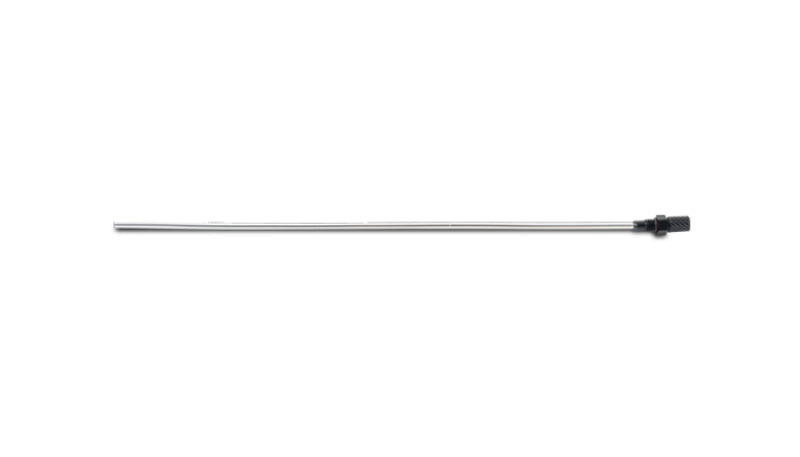 Vibrant replacement dipstick for medium oil catch can, showing a metal stick with measurement markings for oil level checking.