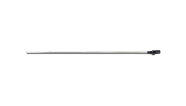 Vibrant replacement dipstick for medium oil catch can, showing a metal stick with measurement markings for oil level checking.