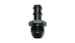 Vibrant aluminum -6 AN to 3/8 inch barb straight fitting for automotive and fluid transfer applications.