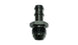 Vibrant aluminum -6 AN to 3/8 inch barb straight fitting for automotive and fluid transfer applications.