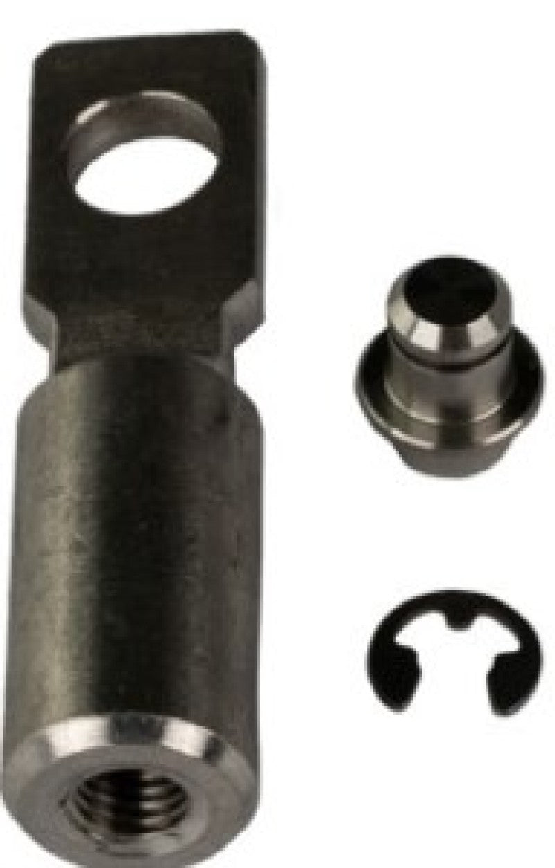 Turbosmart IWG75 8mm internal wastegate clevis for turbocharger wastegate accessories, shown with metal components and mounting hardware.