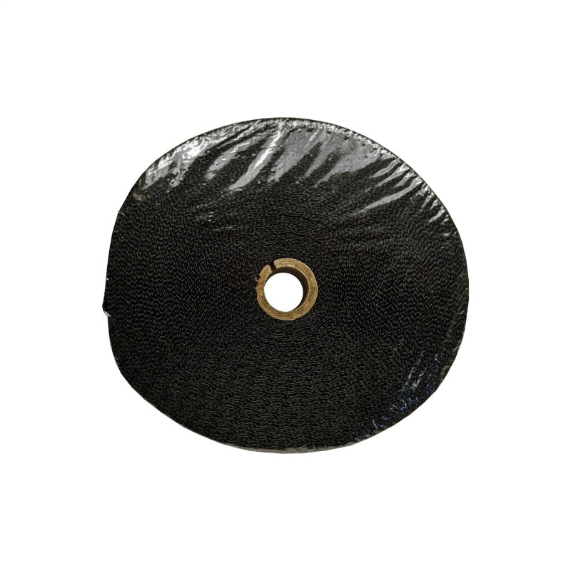 Black titanium DEI exhaust wrap, 2-inch x 100-foot roll, used for heat insulation on automotive exhaust systems.