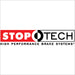 Rear left StopTech Sport slotted brake rotor, designed for enhanced braking performance and heat dissipation.