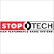 Rear left StopTech Sport slotted brake rotor, designed for enhanced braking performance and heat dissipation.