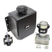 Nitrous Express stand-alone fuel enrichment system with external fuel pump, fuel regulator, and 3-quart tank for performance vehicles.