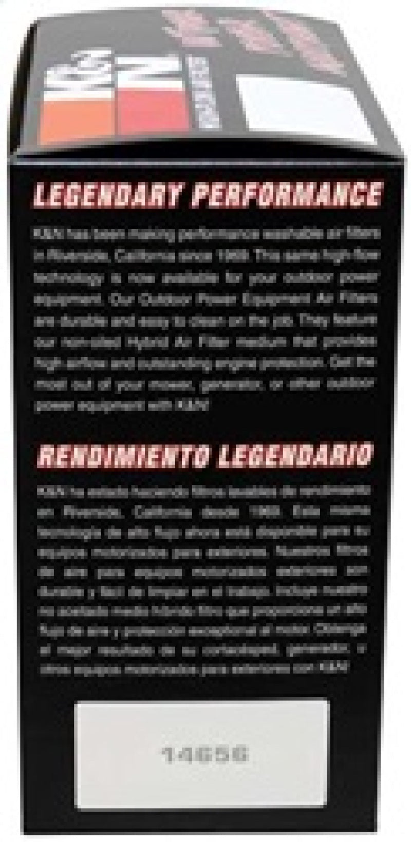 K&N Engineering industrial round air filter with 5.5-inch ID, 7-inch OD, 2.25-inch height, drop-in replacement for engines