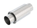 Borla XR-1 Sportsman Shorty racing muffler with 3.5-inch inlet and outlet, 8-inch length, round shape, in a metallic finish
