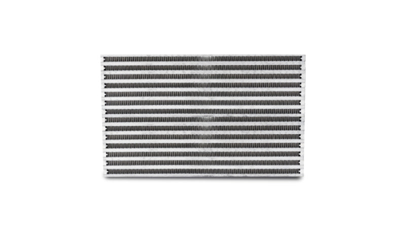 Vibrant universal oil cooler core measuring 6x10x2 inches, designed for efficient engine oil cooling in automotive applications.
