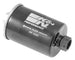 K&N Engineering cellulose media fuel filter with 2.125-inch diameter and 4.281-inch length, designed for vehicle fuel systems.