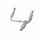 MagnaFlow catalytic converter direct fit for Chevy Avalanche 5.3L (2009-2013) showing the metal unit with inlet and outlet ports.