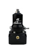 Aeromotive fuel pressure regulator with 30-120 PSI range, .313 valve, dual AN-10 inlets, and bypass for automotive fuel systems.