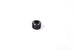 Radium Engineering 1/8 inch NPT plug fitting, black metal with threaded design for fluid system connection.