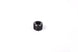 Radium Engineering 1/8 inch NPT plug fitting, black metal with threaded design for fluid system connection.