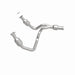 MagnaFlow direct fit catalytic converter for 2015 GMC Yukon XL V8 6.2L, showing the stainless steel component with mounting flanges.