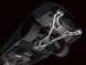 AWE Tuning Cadillac CT5-V Blackwing switchpath catback exhaust with chrome silver tips, installed on the vehicle showing the full system.
