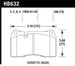 Hawk Performance front brake pads for VW Touareg 06-10 and Corvette Z06/ZR-1 09-11 with carbon ceramic brake package and iron rotors