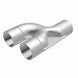 MagnaFlow 2.50-inch stainless steel Y pipe with 90-degree bend, designed for exhaust system performance and durability.