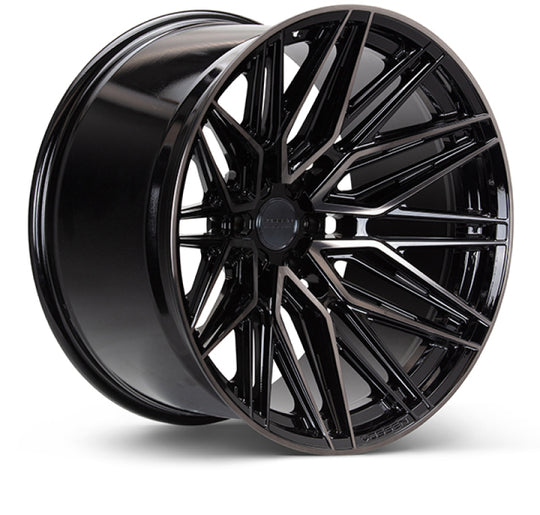 Vossen HF6-5 22-inch forged wheel with deep face, tinted gloss black finish, 6x139.7 bolt pattern, ET20 offset, 106.1mm center bore
