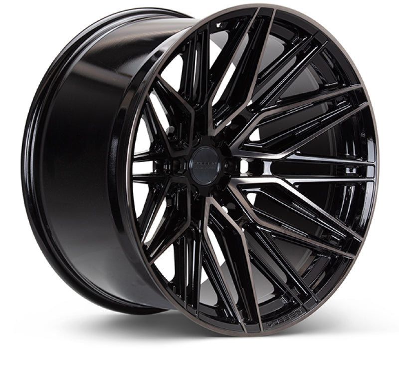 Vossen HF6-5 22-inch forged wheel with deep face, tinted gloss black finish, 6x139.7 bolt pattern, ET20 offset, 106.1mm center bore