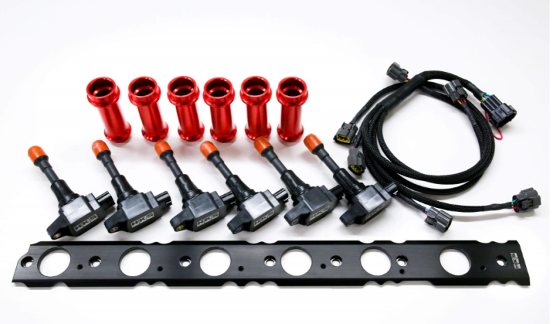 HKS Super Fire Racing Coil Pro for Nissan BNR32, stock replacement ignition coil with high-performance design.