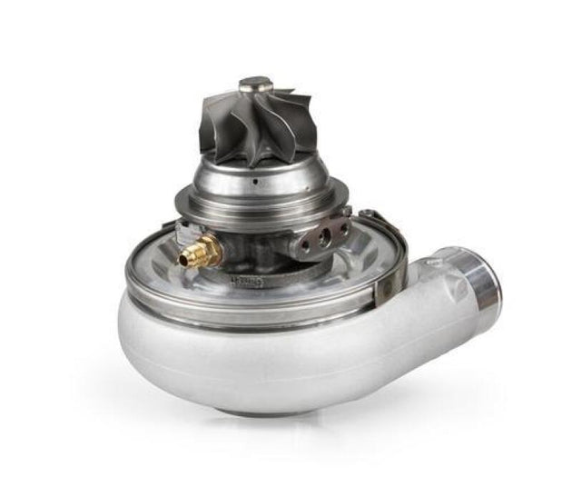 Garrett G38-1000 62mm G-Series II Supercore assembly showing detailed turbine wheel and compressor components.