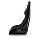 Sparco EVO L Carbon black race seat with racing harness slots and contoured seat design for high-performance driving comfort