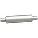 MagnaFlow Mag SS muffler with 14x4x4 inch dimensions and dual inlet and outlet, stainless steel construction visible in the image.
