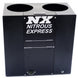 Nitrous Express NX hot water bottle bath accessory, black rubber bottle with screw cap, designed for hot water storage and use