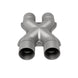 MagnaFlow Smooth Trans X 3/3 X 14 SS exhaust X pipe with polished stainless steel finish, designed for vehicle exhaust systems.