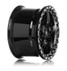 Forgestar D5 Beadlock 18x12 cast wheel in gloss black with 5x120.65 bolt pattern, ET56 offset, and 8.8-inch backspacing.