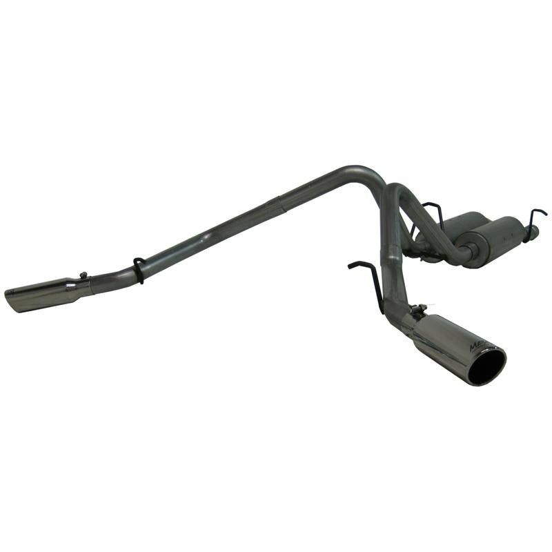MBRP catback exhaust system for 2003-2007 Chevy/GMC 2500 HD 6.0L with dual split side pipes, stainless steel construction.