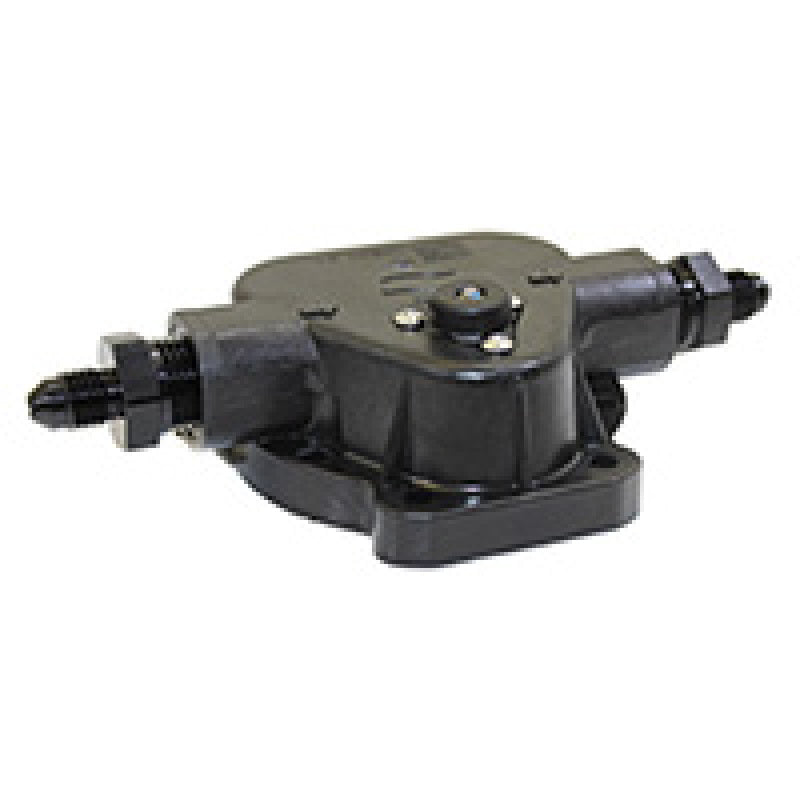 Snow Performance injection pump upper housing assembly for 40900 pump with braided connections, part of their fuel injection and controller system.