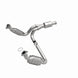 MagnaFlow catalytic converter direct fit for Chevy Avalanche 5.3L engine, showing the stainless steel component with mounting flanges.