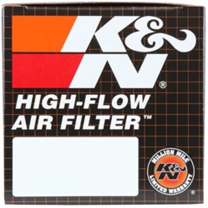 K&N Engineering rectangular drop-in air filter with 6.75-inch length, 4.5-inch width, and 2.5-inch height for vehicle engine.