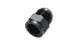 Vibrant -3AN Female to -4AN Male expander adapter fitting for automotive or hydraulic applications, showing metal fittings against a dark background.
