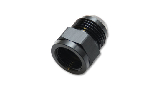 Vibrant -6AN Female to -10AN Male Expander Adapter fitting showing metal fittings with threaded ends for automotive fluid connections.
