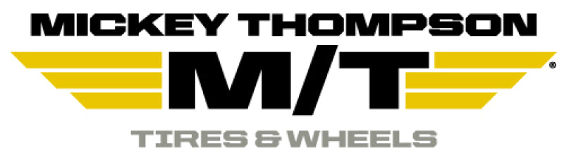 Mickey Thompson Baja Belted II UTV tire showing tread pattern and sidewall with brand logo, 18.5/39R17LT size and off-road design