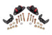 Black Hammertone BMR Suspension engine mount kit for 2014-2019 Chevrolet Corvette, showing close-up of the motor mounts.