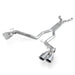 Stainless Works catback exhaust system for 2012-2015 Camaro ZL1, featuring polished stainless steel pipes and mufflers.