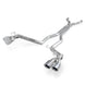 Stainless Works catback exhaust system for 2012-2015 Camaro ZL1, featuring polished stainless steel pipes and mufflers.