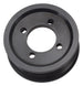 Edelbrock E-Force supercharger pulley, 3-inch competition size, for high-performance supercharger systems, shown on engine.