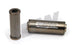 DeatschWerks stainless steel 10 micron universal fuel filter element for 70mm housing, showing the filter mesh and metal frame.