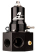 Aeromotive adjustable fuel pressure regulator with .313 valve, -3x -8 outlet, -10 inlet and return, designed for precise fuel control